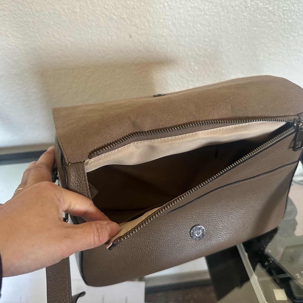 Danier Ramona Satchel - Mushroom Colour